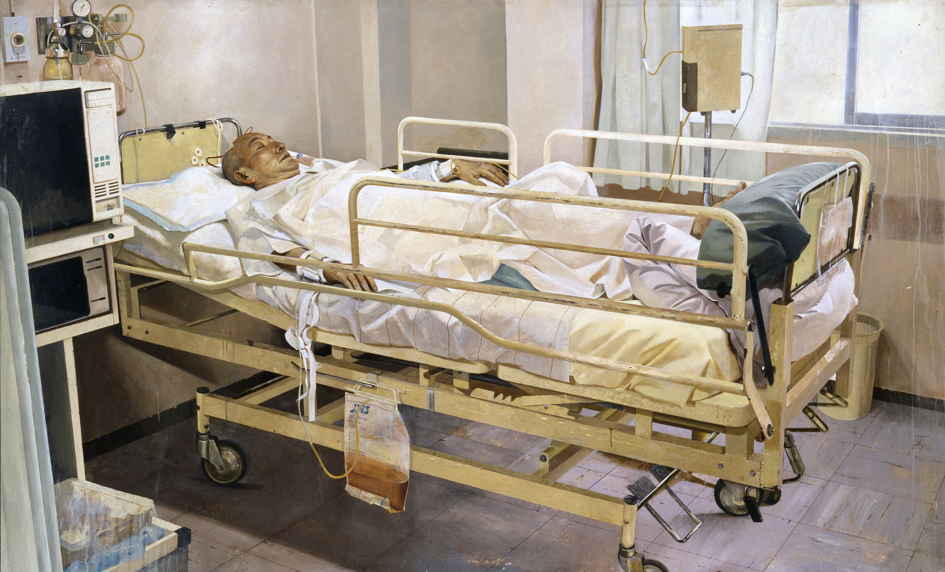 『father』1996年油彩、テンペラ、白亜地パネル|122.6×200cm佐藤美術館所蔵